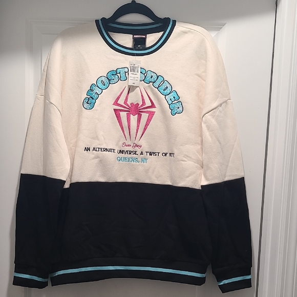 Boxlunch Other - Boxlunch Marvel Gwen Stacy Ghost Spider Crewneck Sweatshirt